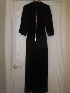 NEW NEXT Tuta Argento Zip - Gamba Larga - Nero - Taglia UK 8 - Foto 1 di 4