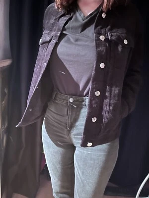 Veste en velours cotelé noir, Jennyfer - Photo 1/3