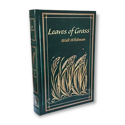 LEAVES OF GRASS  Walt Whitman Leather Bound Hardcover Collectible Classics Book - Image 1 of 4