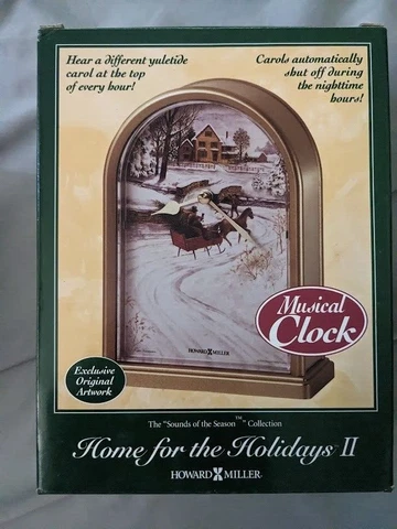 Howard Miller Home for the Holidays II Musical Clock Christmas Cover