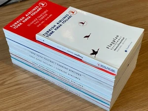 Lot of 11 different TURKISH AIRLINES timetables 1992-1998 timetable schedule - Picture 1 of 5