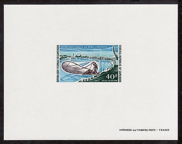 Cameroon ScC168 Fishing, Fishermen, Deluxe Proof. - Image 1 of 1