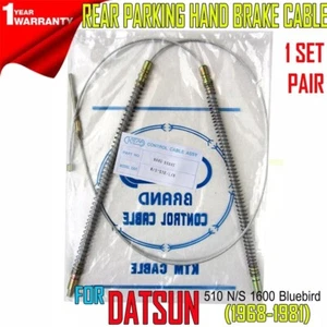 FOR DATSUN 510 N/S1600 REAR PARKING HAND BRAKE CABLE x 1 SET 1968 69 70 71 79-81 - Picture 1 of 6