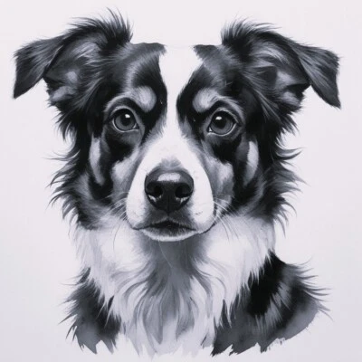 CUSTOM DOG PORTRAITS Cat Pet Animals Original Painting from Photo Loss of Pet A4 - image 1 of 4