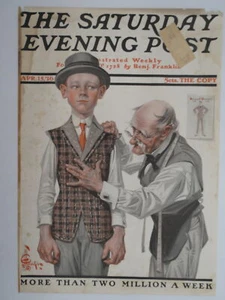 THE SATURDAY EVENING POST COVER, APRIL 15, 1916, KUPPENHEIMER AD & J. C. - Imagen 1 de 2
