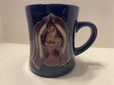 Taza de café azul 3D Disney Who enmarcada Roger Rabbit JESSICA RABBIT USADA EN EXCELENTE ESTADO Foto 1 de 4