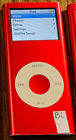 Apple iPod nano 2nd gen. RED 4gb, NEW BATTERY ( holds 1000 songs)
