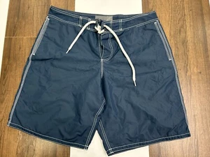Old Navy Mens L Blue Swim Board Shorts Bathing Suit Mesh Lined Drawstring Nylon - Picture 1 of 10