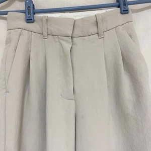 Wilfred Hose hoher Bund weites Bein Krepp beige Größe 00 - Bild 1 von 10