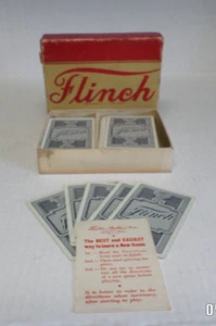 Vintage FLINCH Kartenspiel 1938 Parker Brothers Anleitung 150 Karten komplett - Bild 1 von 13
