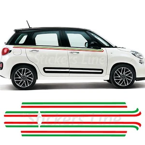 Adesivi Fiat 500L FASCE TRICOLORI Fiat 500 L strisce adesive bandiera italia 500 - Imagen 1 de 1