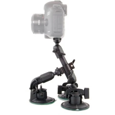 Delkin Fat Gecko triple montaje de succión - negro Foto 1 de 4