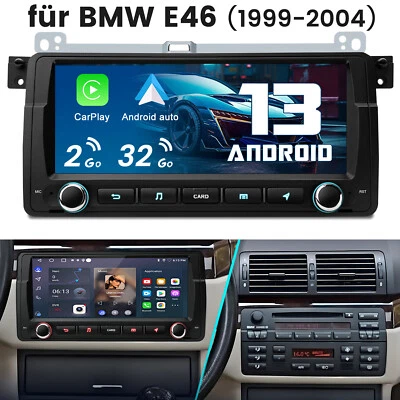 Für BMW E46 3er 318 320 325 M3 Carplay Autoradio Android 14 GPS Navi RDS 2+32GB - Bild 1 von 4
