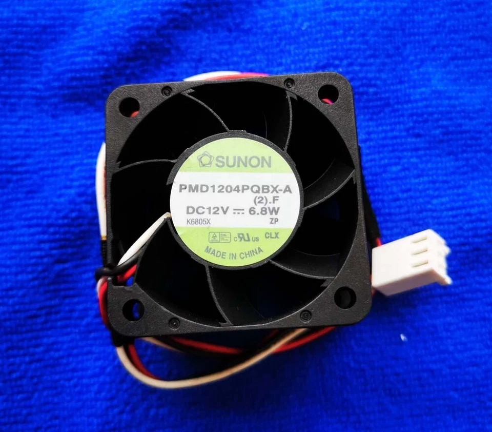 Sunon PMD1204PQBX-A 3Pins 4028 4CM DC12V 6.8W 40*40*28MM CPU Fan - Image 1 of 1