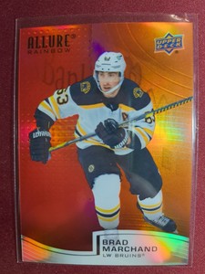 Brad Marchand RAINBOW RED ORANGE 2021-22 Upper Deck Allure #R-91 Boston Bruins