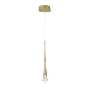 Gold LED Pendant from the Pierce Collection - Picture 1 of 1