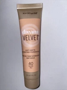 MAYBELLINE Dream Velvet FOUNDATION Soft-Matte ~ NUDE #40 ~ NEW SEALED - Picture 1 of 3
