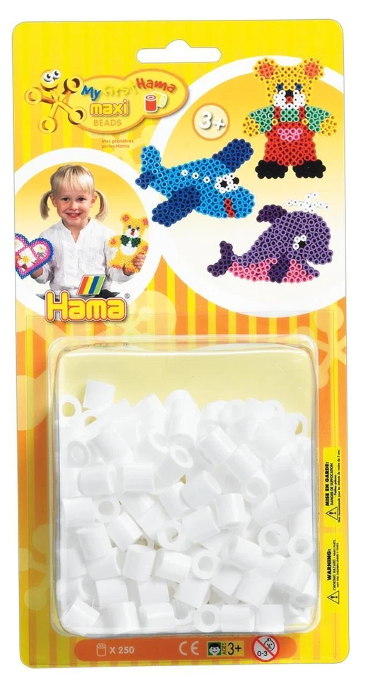 Hama Maxi-Bügelperlen 250 weiß - Bild 1 von 1