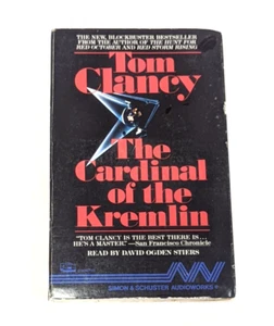 The Cardinal of the Kremlin, Tom Clancy 1988 Audiobook Cassette Abridged, J Ryan - Picture 1 of 5