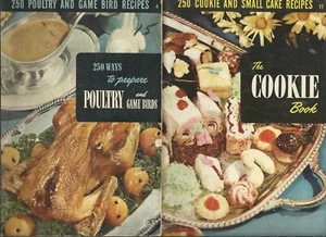 Lot of 2 Culinary Arts Institute Cookbooks COOKIE and POULTRY 1950 1953 - Picture 1 of 1