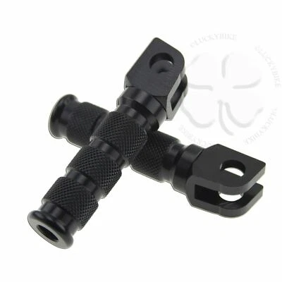 Juego de reposapiés delanteros deportivos negros para Suzuki GSXR GSF 600 750 par de reposapiés redondos Foto 1 de 2