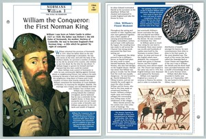 William The Conqueror - 1066-1087 Normans Atlas Kings & Queens Of GB Maxi Card