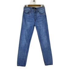 DSTLD Jeans Womens Size 30 X 30 Blue High Rise Button Fly Skinny Distressed