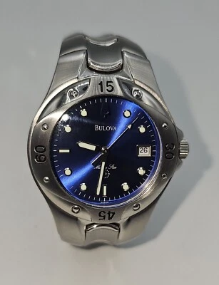 BULOVA Marine Star Watch Vintage 2002 Women's SMALL BAND Not Sure On Band Size - Image 1 of 4