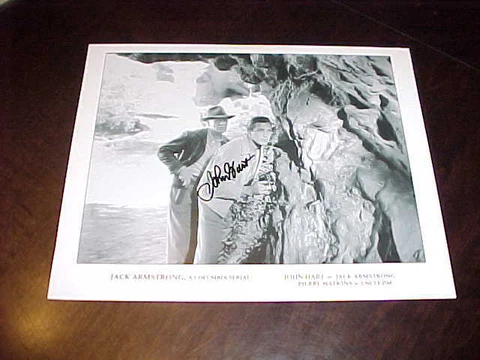 Actor John Hart Autographed Signed Jack Armstrong Serial Promotional Photo Cover