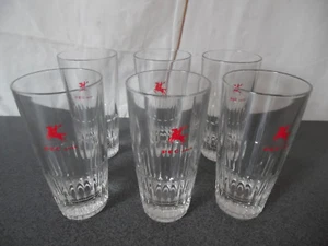 Vintage lot de 6 verres PEC Anis - Imagen 1 de 3