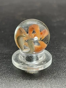 Vitro hydrbid Caged/Fingered Cat's Eye Marble Vintage Marble 0.629” - Picture 1 of 12