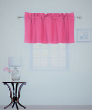 1PC STRAIGHT VALANCE SWAG LINED WINDOW CURTAIN DRAPE SOLID COLORS 38" W X 18" L
