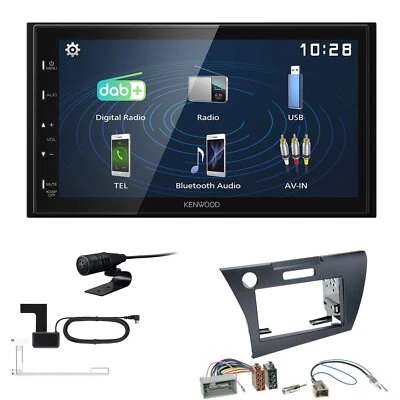 Kenwood 2DIN DAB+ Autoradio für Honda CR-Z ab 2010 schwarz - Bild 1 von 4