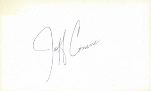 SIGNED 3x5 INDEX CARD OF JEFF CONINE! GREAT AUTOGRAPH! - Picture 1 of 1