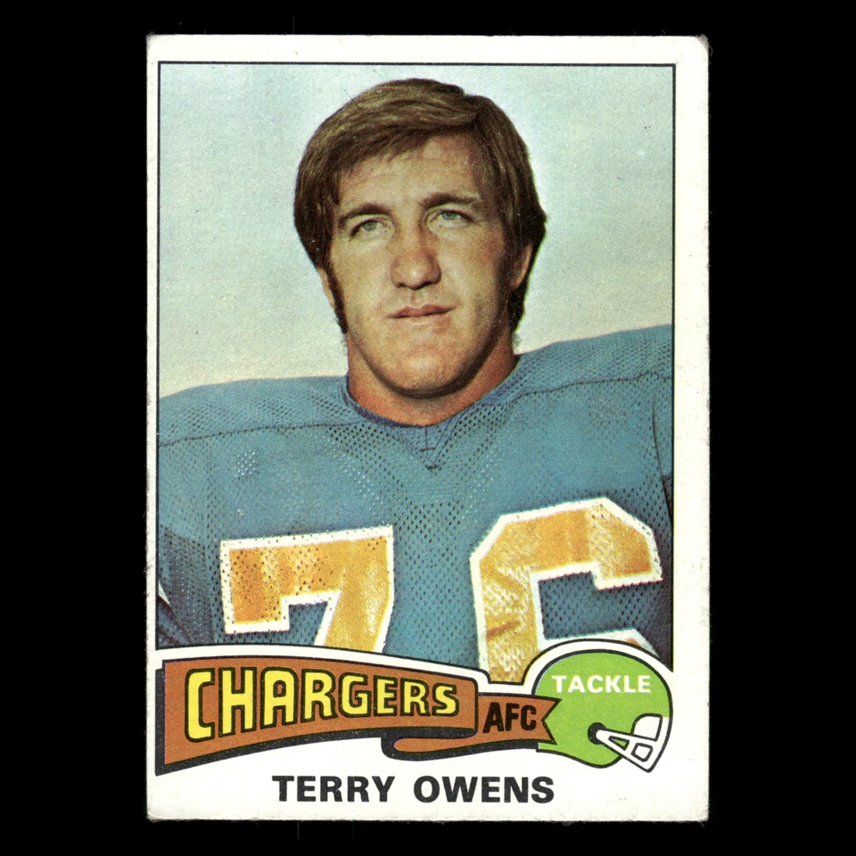Terry Owens #256 1975 Topps San Diego Chargers Vintage Football Card Set-Break - Image 1 of 3