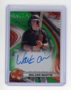 2024 Topps Bowman's Best Walker Martin Best of 2024 autógrafo verde/99 #B24-WM - Imagen 1 de 2