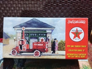 Camión cisterna GMC Ertl Texaco 1919 serie 17 diecast banco rojo. - Imagen 1 de 4