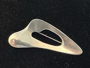 Vintage Sterlingsilber Modernist Anstecknadel Brosche von Viggo Wollny für Jammik Dänemark - Bild 1 von 4