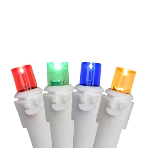 Northlight 100 Multi-Color LED Wide Angle Icicle Christmas Lights - White Wire - Picture 1 of 4