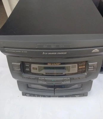 Sharp CD-C406 3 CD Drawer Changer Unit Only No Speakers Or Remote Tested Works - Image 1 of 4