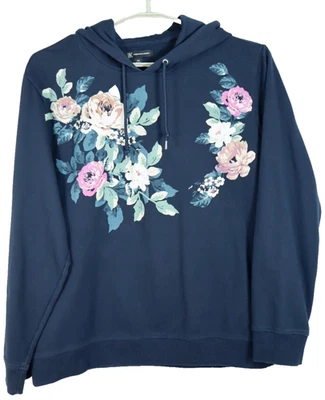 INTERNATIONAL CONCEPTS Mujer Sudadera con Capucha Chaqueta Manga Larga Floral XXL Foto 1 de 4