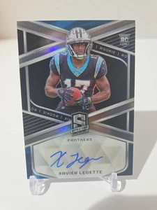 2024 Panini Spectra Football Xavier Legette #RA-XLE RC Rookie Silver Auto /99 - Picture 1 of 6