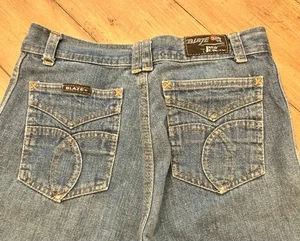 Vintage 70s Blaze Blue Jeans Medium Wash Western Damen Gr. 7 Tall - Bild 1 von 13