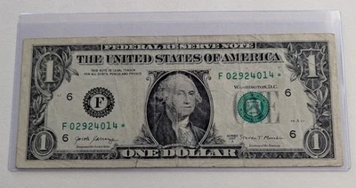 US One Dollar, 2017 A, $1 Star Note  - Image 1 of 2