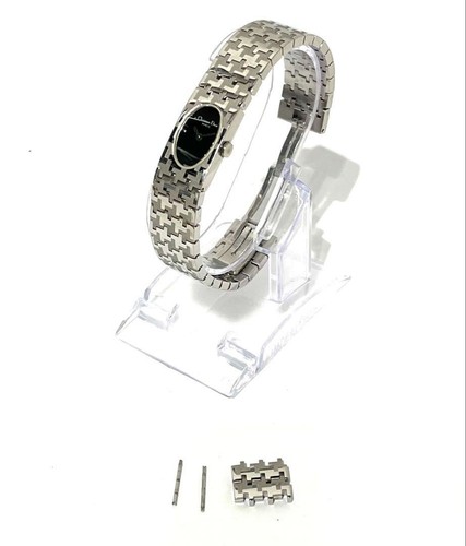 Orologio Christian Dior acciaio inox ovale quadrante nero funzionante dal Giappone