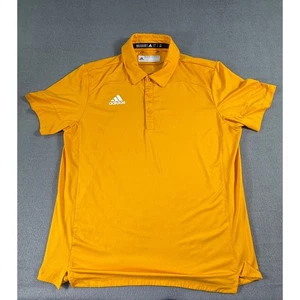 Adidas Herren gelb Poloshirt Größe Large Performance Golf sportlich Oberteil Large - Bild 1 von 8