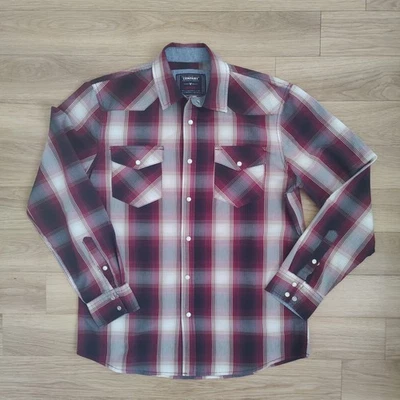 Company 81 Men's Pearl Snap Plaid Shirt Sz. Med. Free Shipping - Image 1 of 4