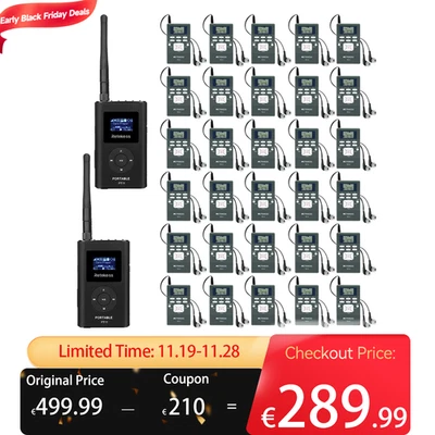 Retekess FT11-PR13 Reiseleiter System 2 Sender 30 Empfänger Touren Geschäftsreis - Bild 1 von 4