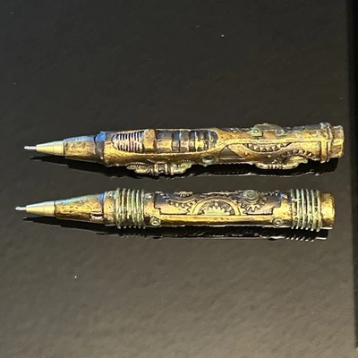 Toscano Industrial Steampunk Sculptural Ink Transport Pens  - Image 1 of 4