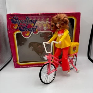 Vintage Cycling Cheri Tomy Doll with Original Outfit- 1973 Tomy - w/ Orig. Box - Picture 1 of 24